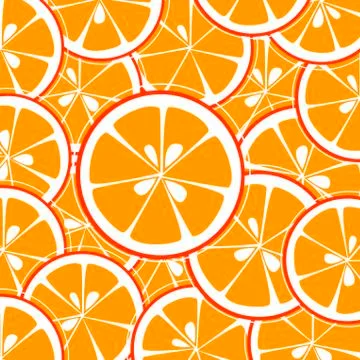 Orange slices background Stock Illustration