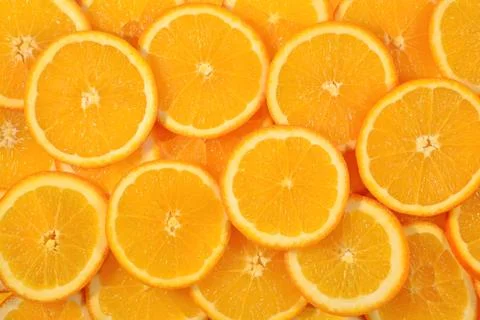 Orange slices background Stock Photos