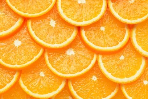 Orange slices background Stock Photos