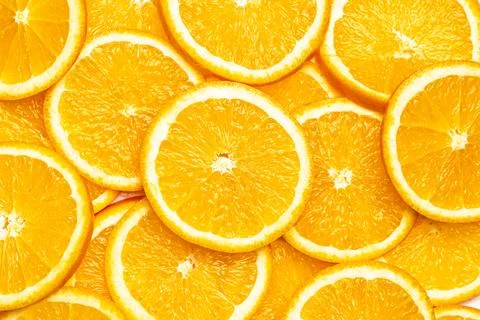 Orange slices background Stock Photos