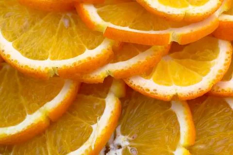 Orange slices as background texture Stock Photos