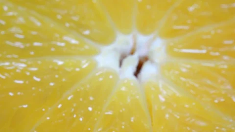 Orange Slices In Extreme Close Up background Stock Footage 97300941