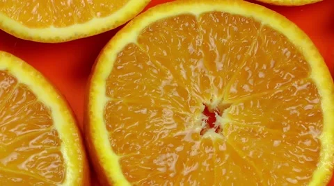 Orange Slices Stock Footage 54695790