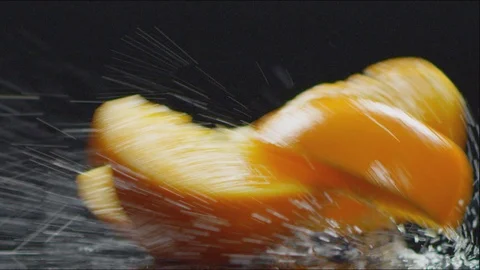 Orange slices Video stock 100736875