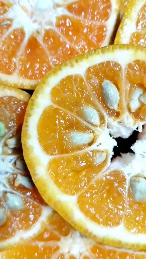 Orange slices Video stock 327097400