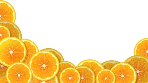 Orange slices Stock Illustration