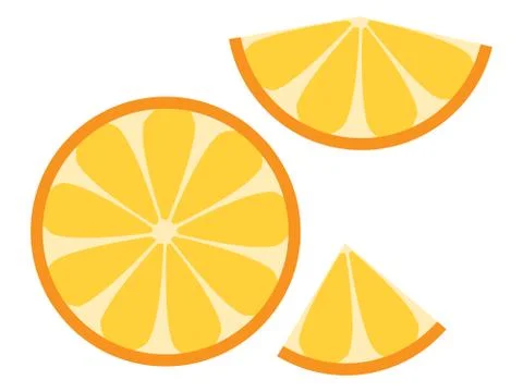 Orange slices Stock Illustration