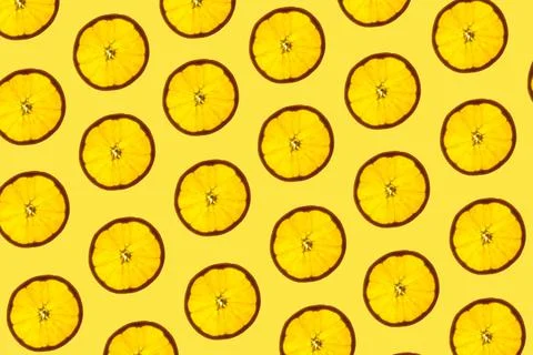 Orange slices pattern Stock Photos