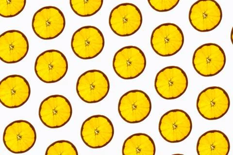 Orange slices pattern Stock Photos