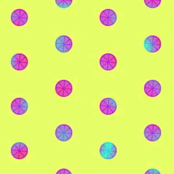 Orange slices pattern in vibrant gradient holographic neon colors. Concept art Illustrazione stock