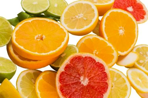 Orange slices Stock Photos
