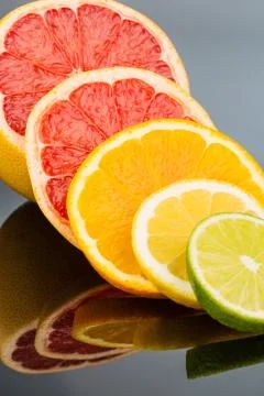 Orange slices Stock Photos