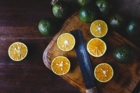 Orange slices Foto stock