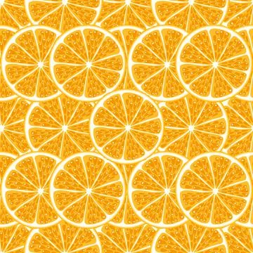 Orange slices seamless pattern. Stock Illustration