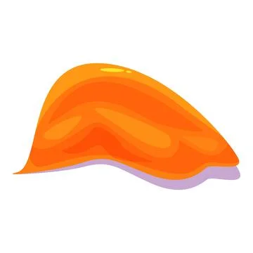 Orange slime dripping down providing copy space Stock Illustration