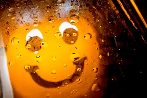 Orange smiley face Stock Photos