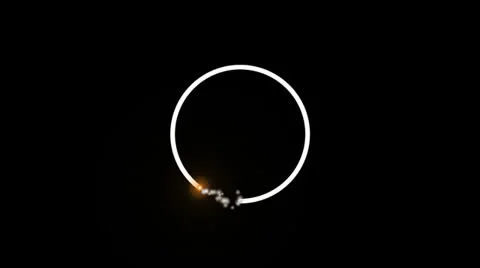 Orange smoke circular Stock Footage 24976648