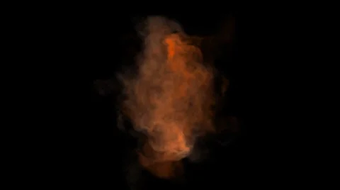 Orange Smoke Stock Footage 1089882