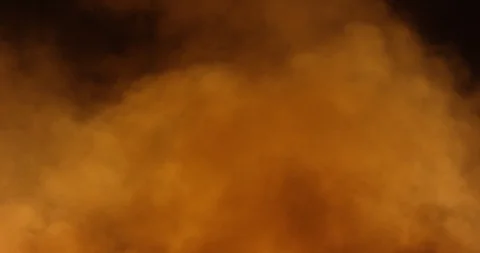 Orange smoke isolated on black background 動画素材 89965274