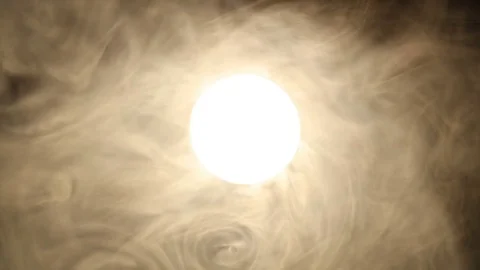 Orange smoke with light core like abstract sun Stock Footage 70823676