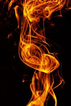Orange smoke Stock Photos