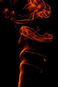 Orange smoke Stock Photos