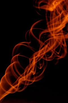 Orange smoke Stock Photos