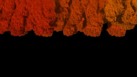 Orange Smoke Transition Stock Footage 100536182