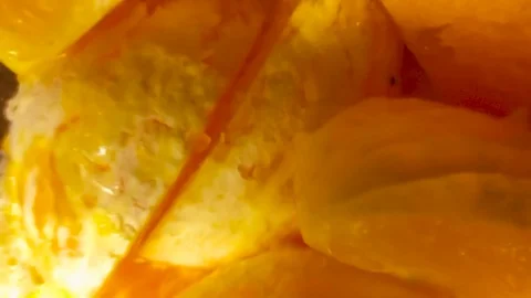Orange smoothie in a blender. Stock Footage 117442809