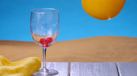 Orange smoothie Video stock 23723784