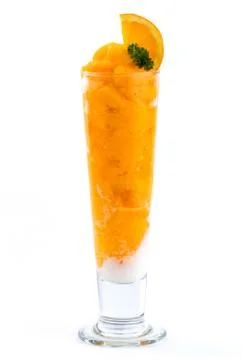 Orange smoothies Foto stock