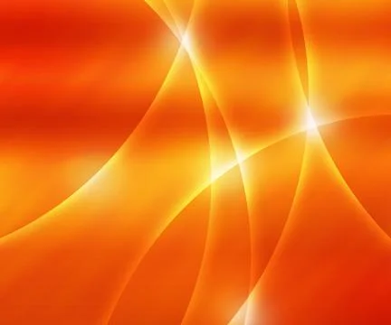Orange smoth lights background Stock Illustration