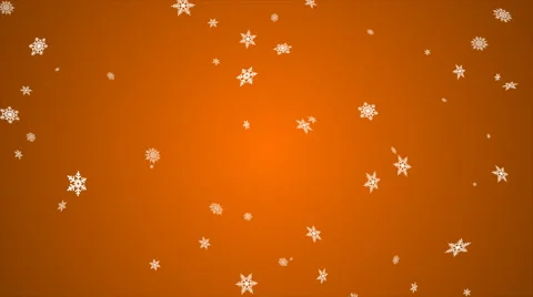Orange snowfall background, seamless loop 動画素材 56297391