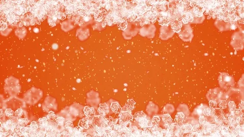 Orange snowing background Stock Footage 82469592