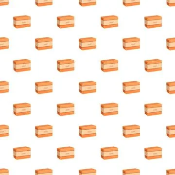 Orange soap bars forming a seamless pattern Stock Illustration