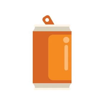 Orange soda can being opened with pull tab イラスト素材