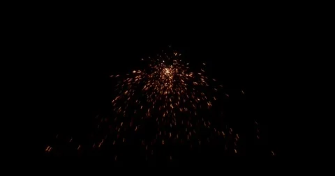 Orange Spark Explosion Energy Source Spot Against Black Background Layer Stockbeeldmateriaal 330468182