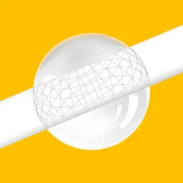 Orange sphere - design elements. Stock Illustration