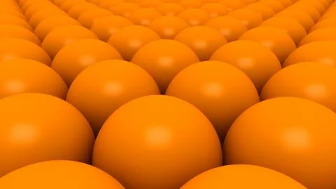 Orange spheres backgroumd 3D Stock Illustration