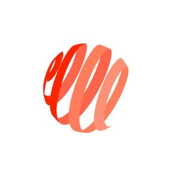 Orange Spiral Illustrazione stock