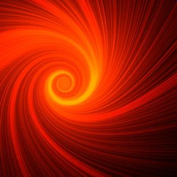 Orange spiral light Stock Illustration