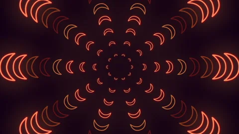 Orange spiral pattern on black background striking design element or website Stock Footage 303541040