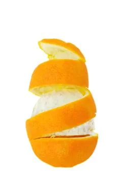 Orange spiral Stock Photos