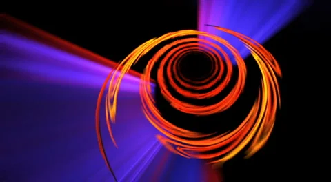 Orange spiral seamless looping bg d4350H LN Stock Footage 1059195