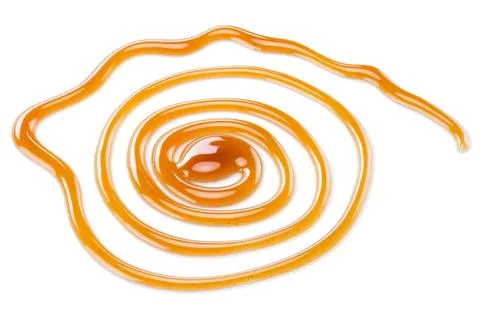 Orange spiral in a simple abstract pattern Stock Photos