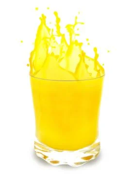 Orange splash Stock Photos