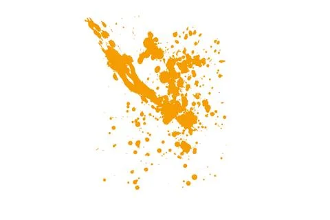 Orange splash on white background Stock Illustration