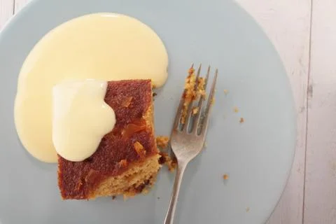 Orange sponge cake Stock Photos