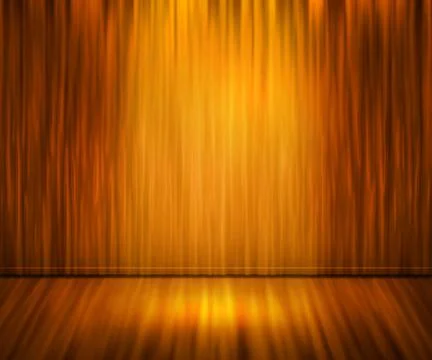 Orange spotlight abstract background Stock Illustration
