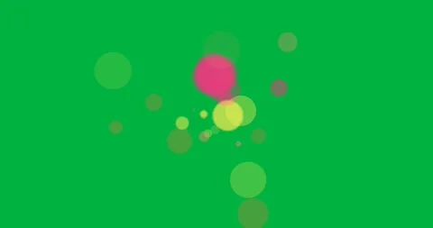 Orange square and tiny dot starting, shapes forming center cluster, dispersing Stock Footage 327352828